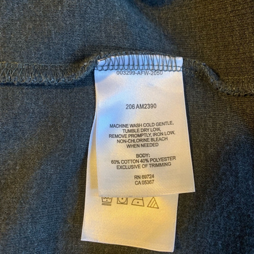 Columbia shirt men XCO pull on grey V neck heavy cotton blend Size L - Picture 7 of 8